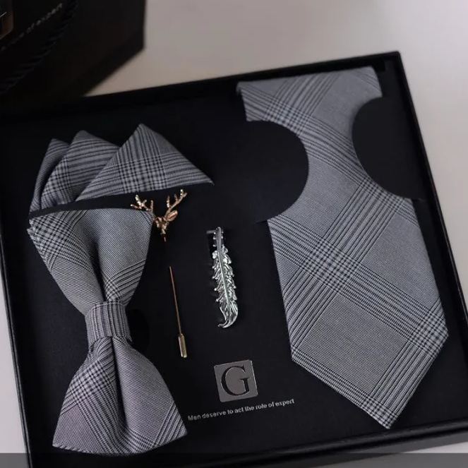 Premium 5-Piece Tie Gift Set for Men