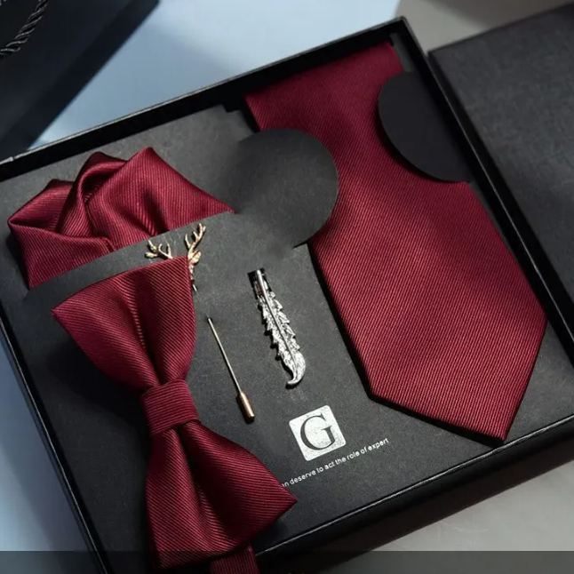 Premium 5-Piece Tie Gift Set for Men