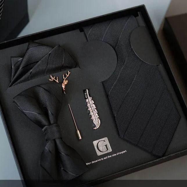 Premium 5-Piece Tie Gift Set for Men