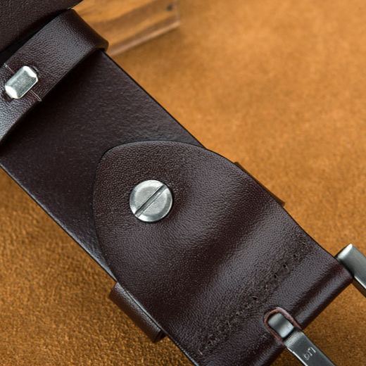 Extra Long Men’s Leather Belt – Timeless & Durable