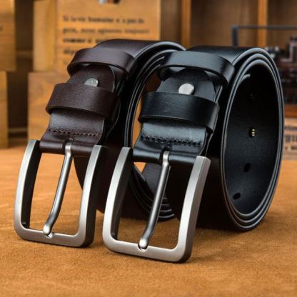 Extra Long Men’s Leather Belt – Timeless & Durable