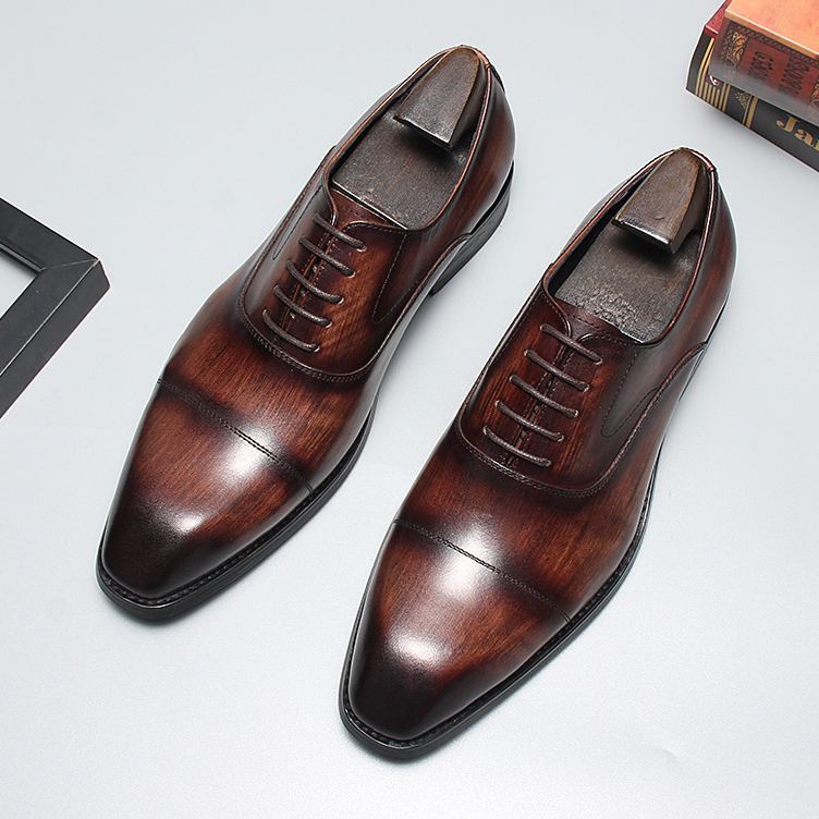Impeccable Men’s Cap Toe Oxford Leather Shoes