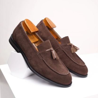 Effortless Wear Suede Tassel Loafers for Men