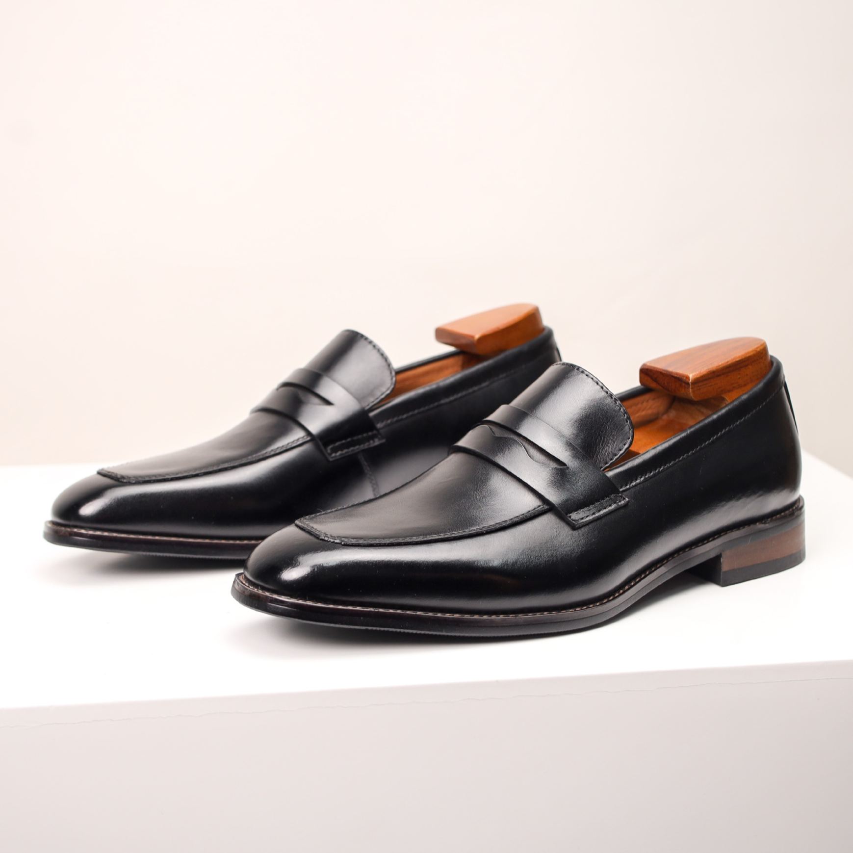 Mid Formal Men’s Leather Penny Loafers for Work & Life