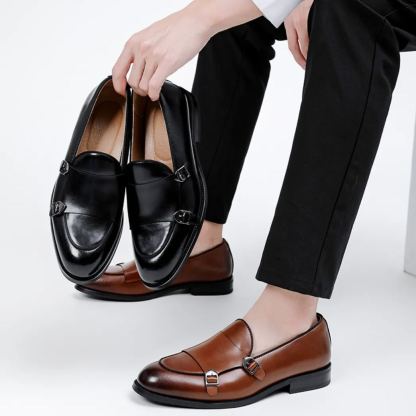Mid Formal Double Monk Strap Loafer Slip-On