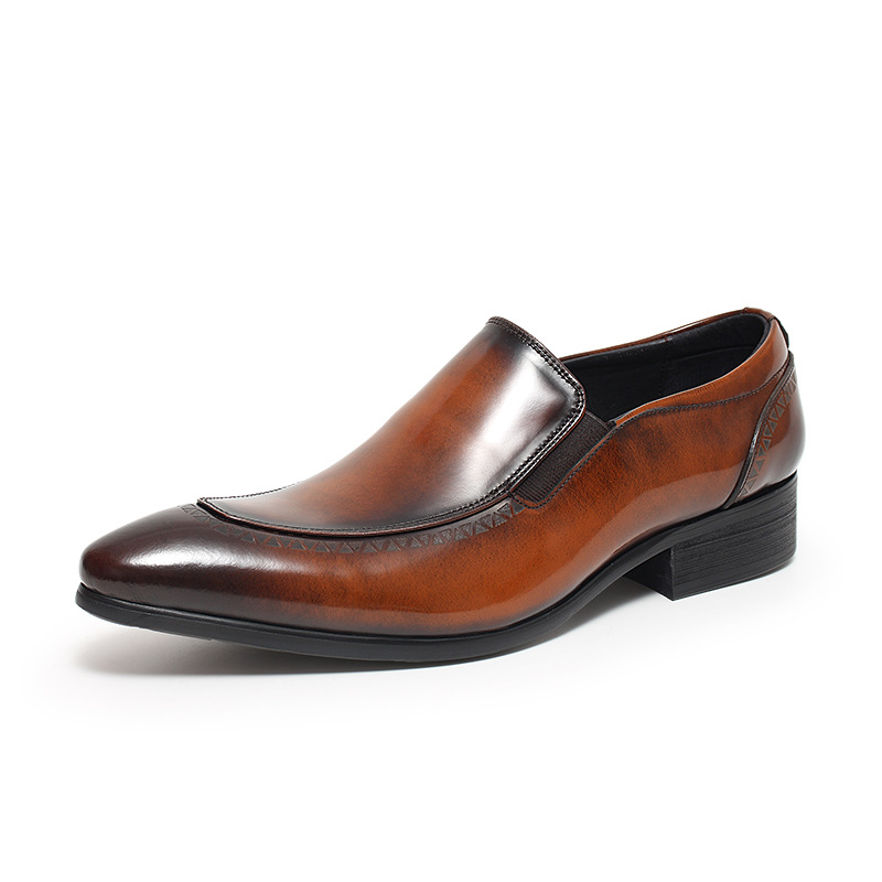 italian style brown dress loafers