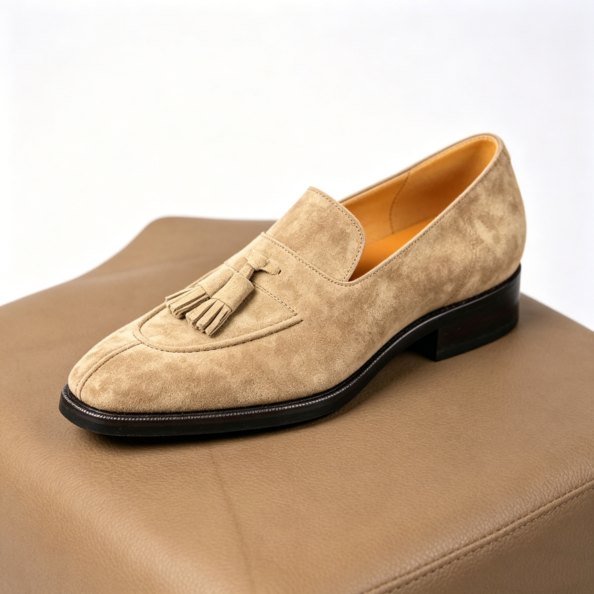 Relaxed Elegance Suede Tassel Loafers Smart Casual & Summer Wear