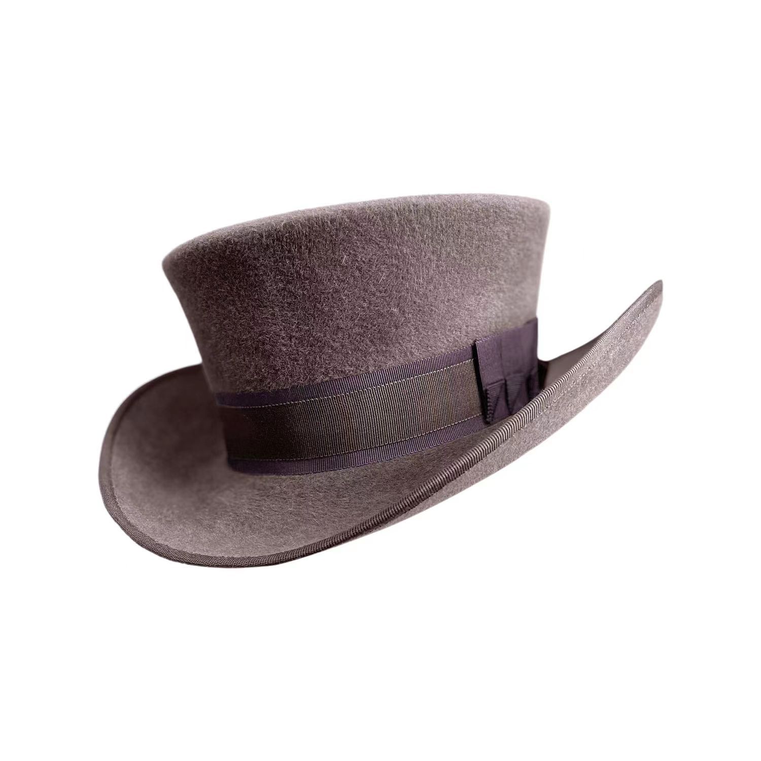 Victorian Style Classic Felt Top Hat for Men
