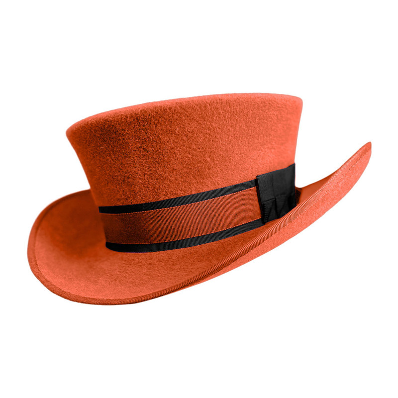 Victorian Style Classic Felt Top Hat for Men