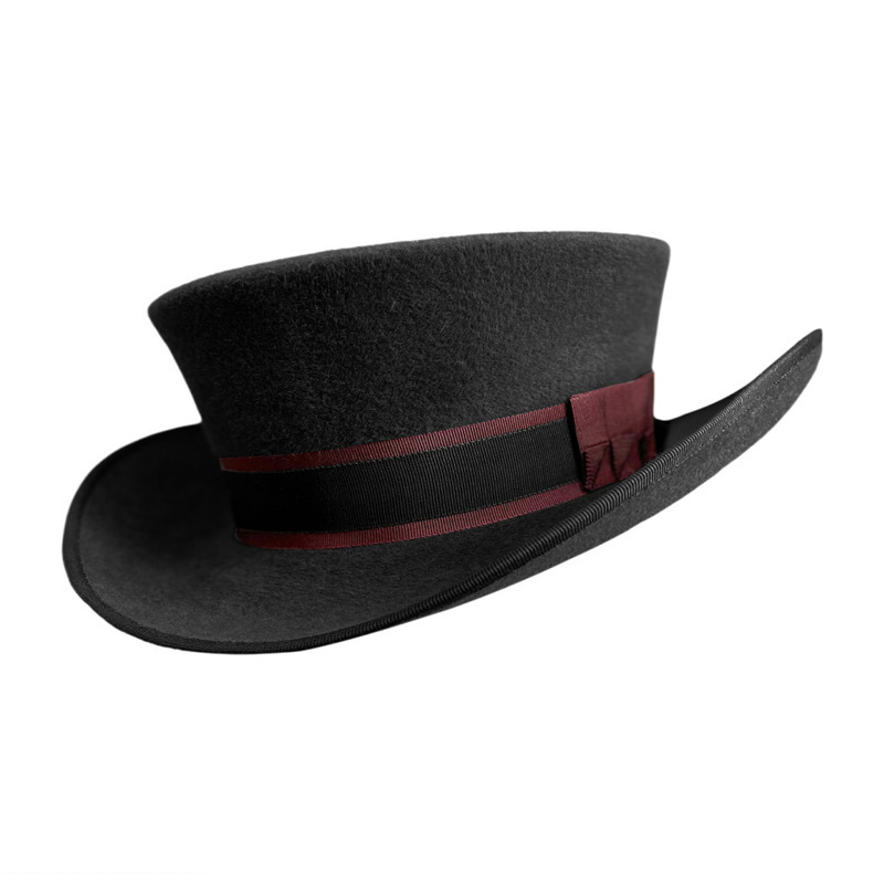 Victorian Style Classic Felt Top Hat for Men