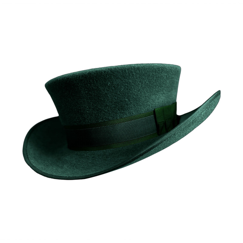 Victorian Style Classic Felt Top Hat for Men