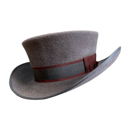 Victorian Style Classic Felt Top Hat for Men