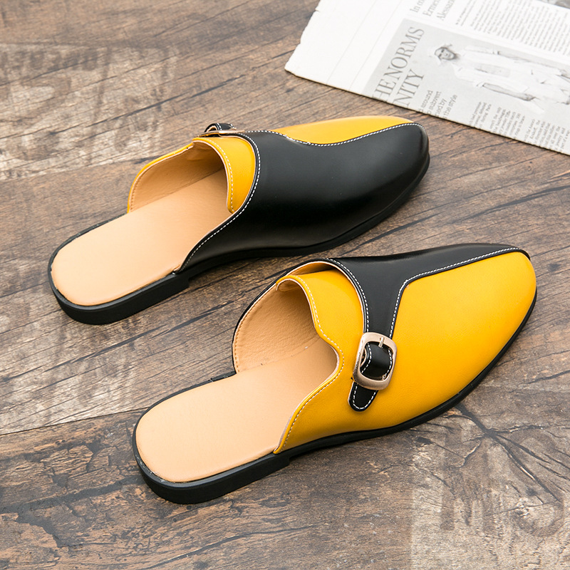 Men’s Mule Loafers – Colorblock Slip-On Casual Shoes | colinshoes