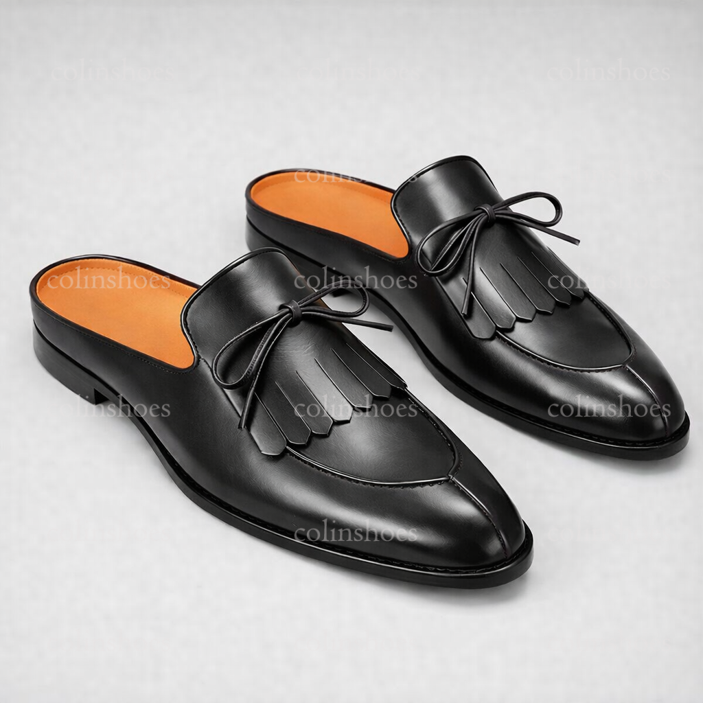 Casual & Business Slip-On Tassel Backless Mule Loafers