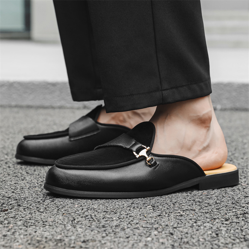 Smart Casual Horsebit Slip-On Backless Mule Loafers