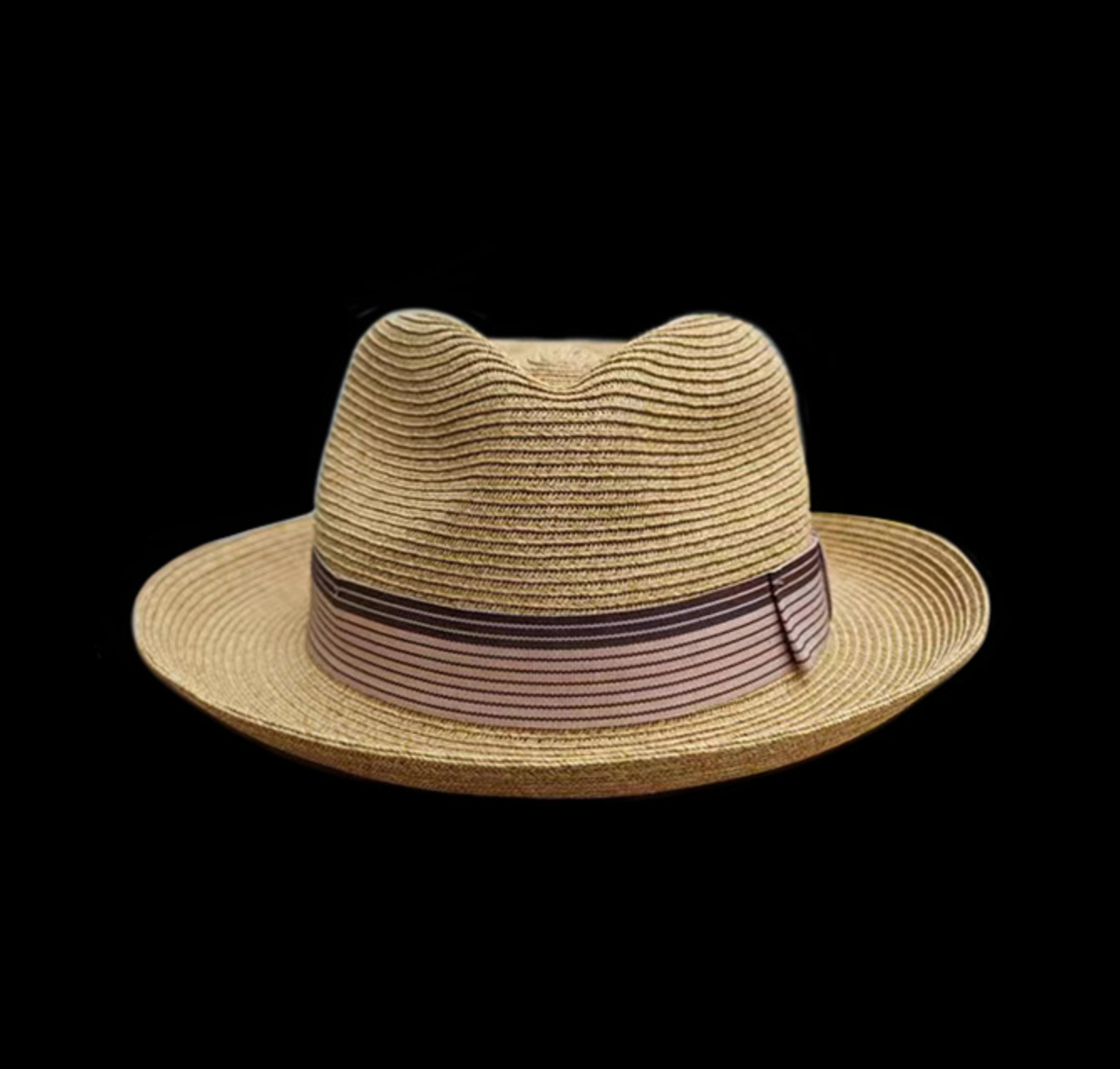 Old Money Premium Straw Fedora Hat for Gentlemen