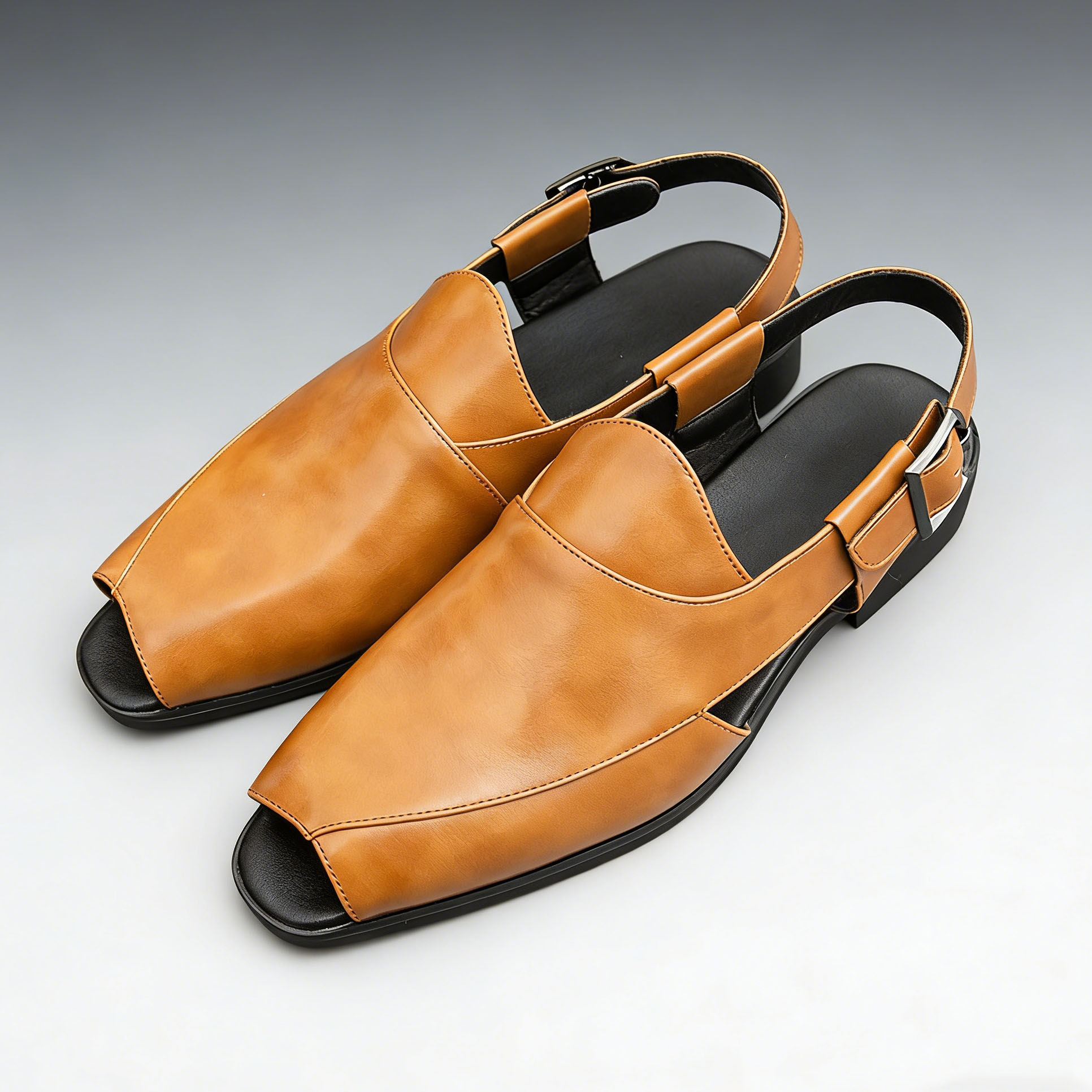 Men's Leather Fisherman Sandals Open Toe | colinshoes