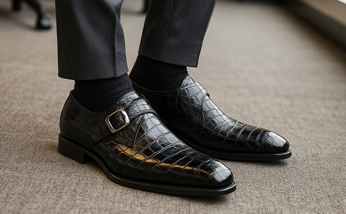 Crocodile Leather Dress Shoes 