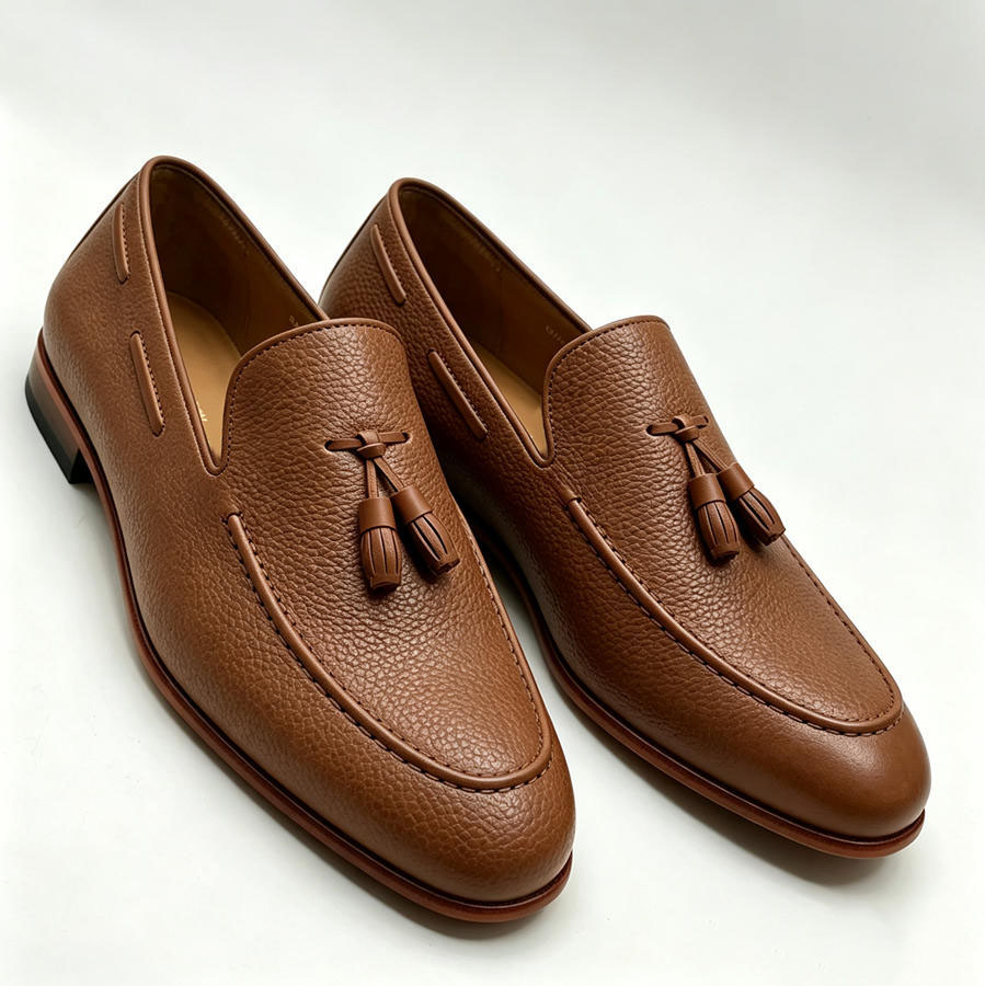 Men’s White Tassel Loafers | Luxury Summer Slip-On Shoes | colinshoes