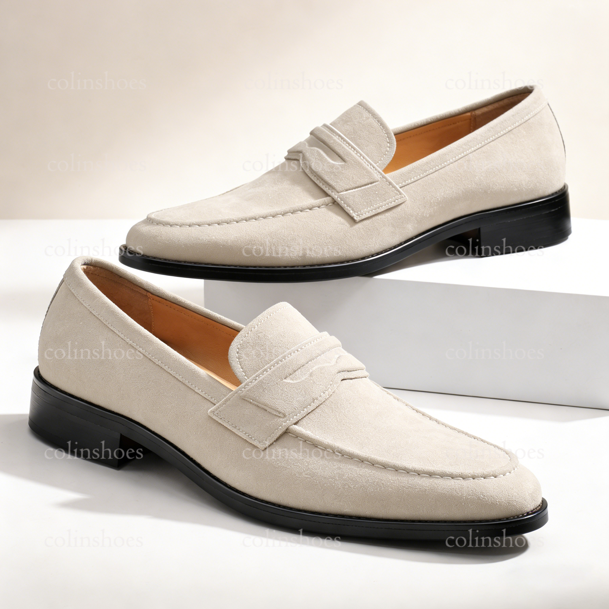 Smart Leisure Ultra-Comfort Suede Penny Loafers
