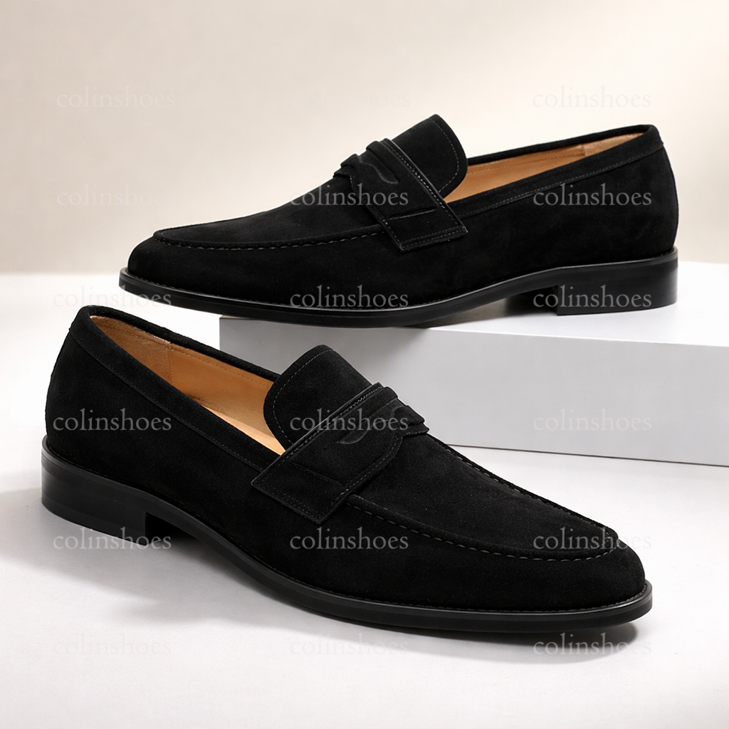 Smart Leisure Ultra-Comfort Suede Penny Loafers
