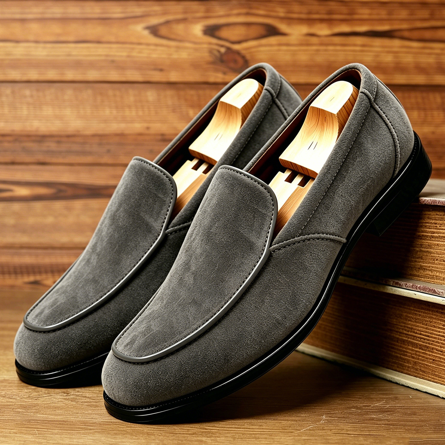 Effortless Slip-On Ease Suede Penny Loafers