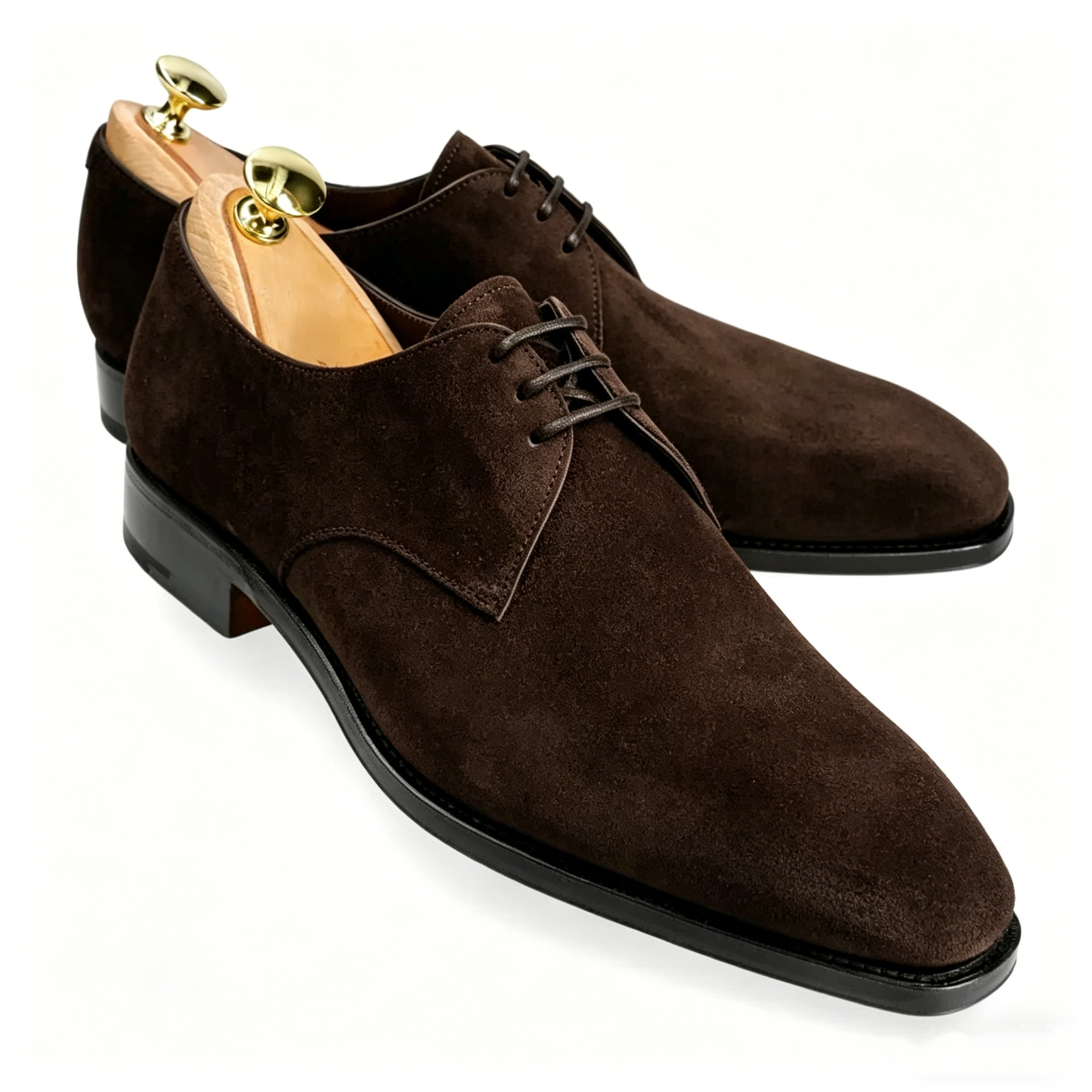 Understated Luxury Lace-Up Suede Dress Shoes