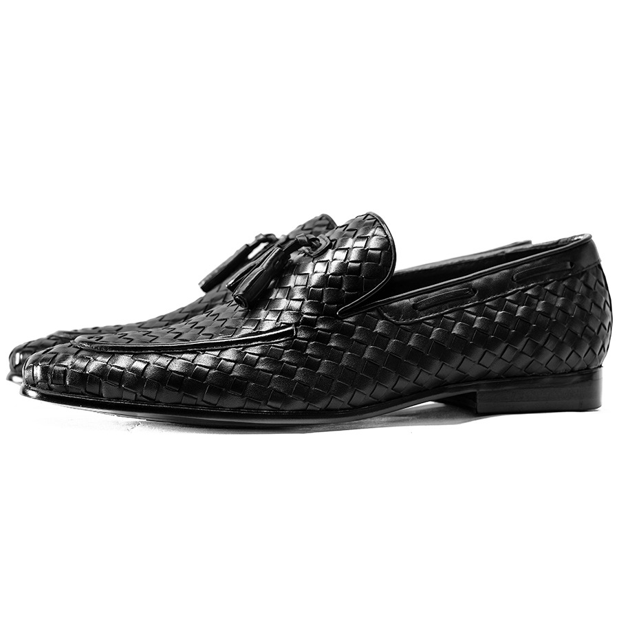 Premium Tassel Handwoven Leather Dress Loafers
