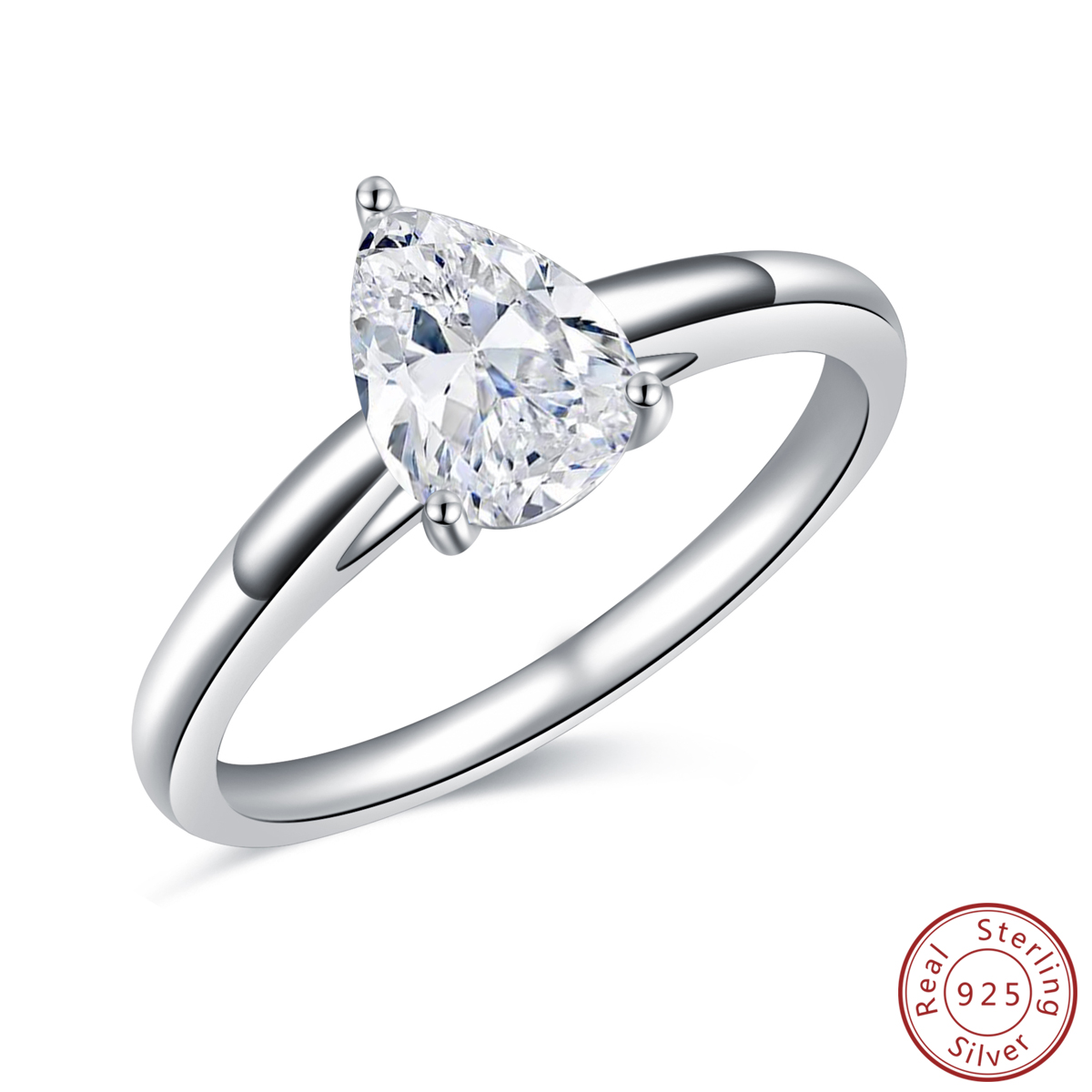 The Timo - CiciColor S925 Sterling Silver Engagement Moissanite Rings