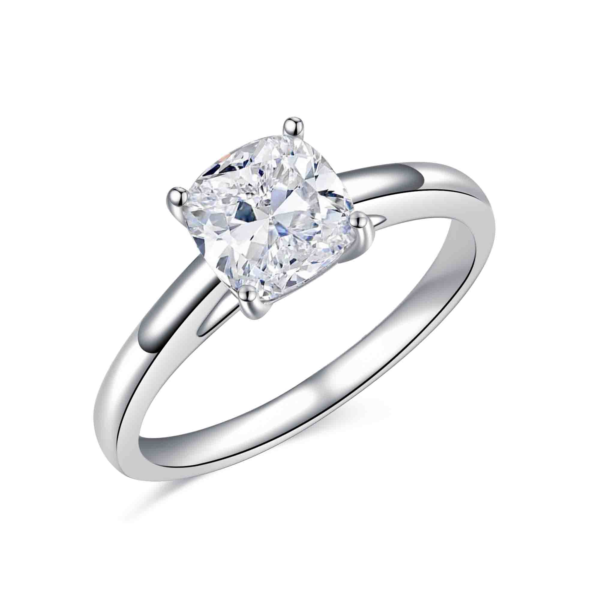 The Carly - CiciColor S925 Sterling Silver Engagement Moissanite Rings