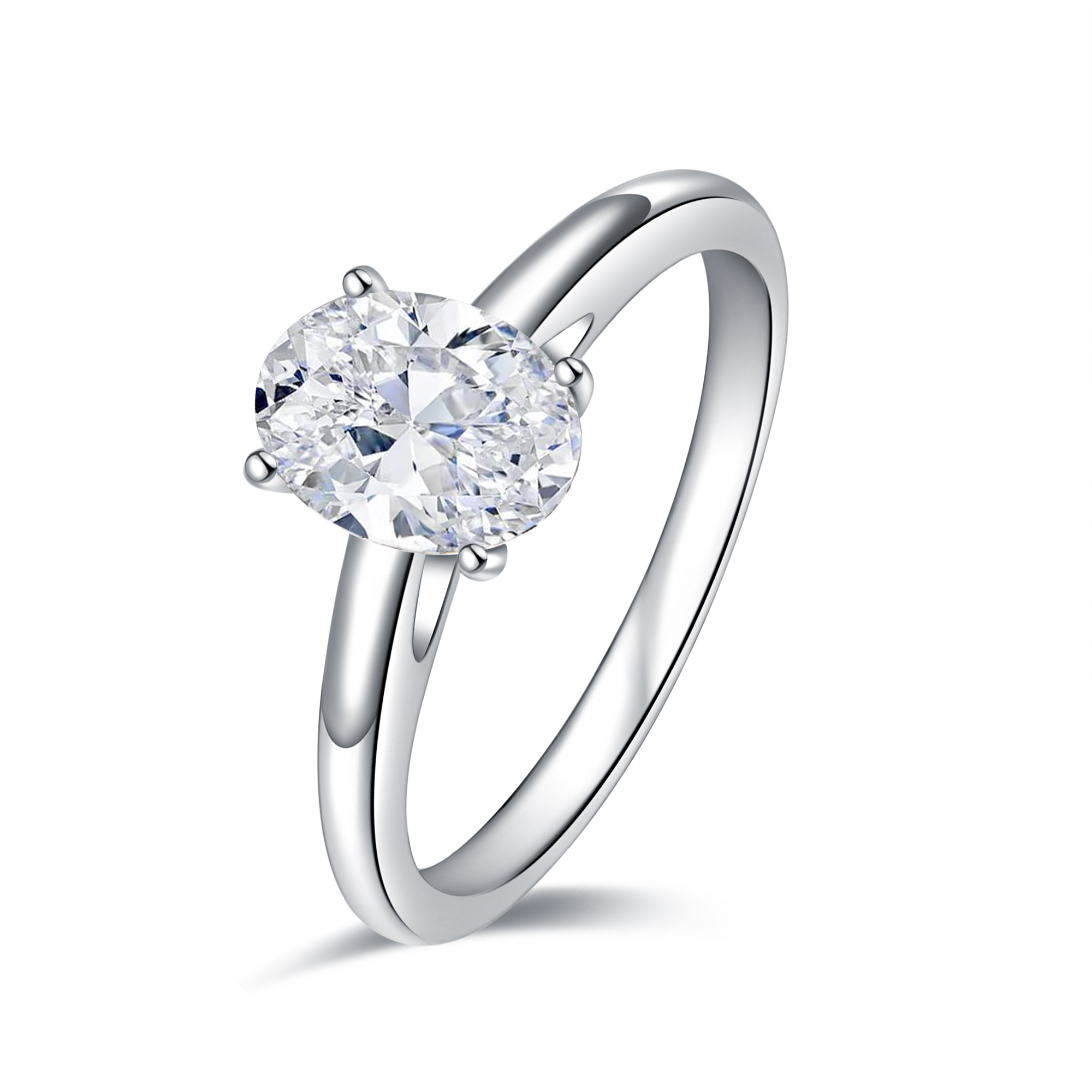 The Ona - CiciColor S925 Sterling Silver Engagement Moissanite Rings