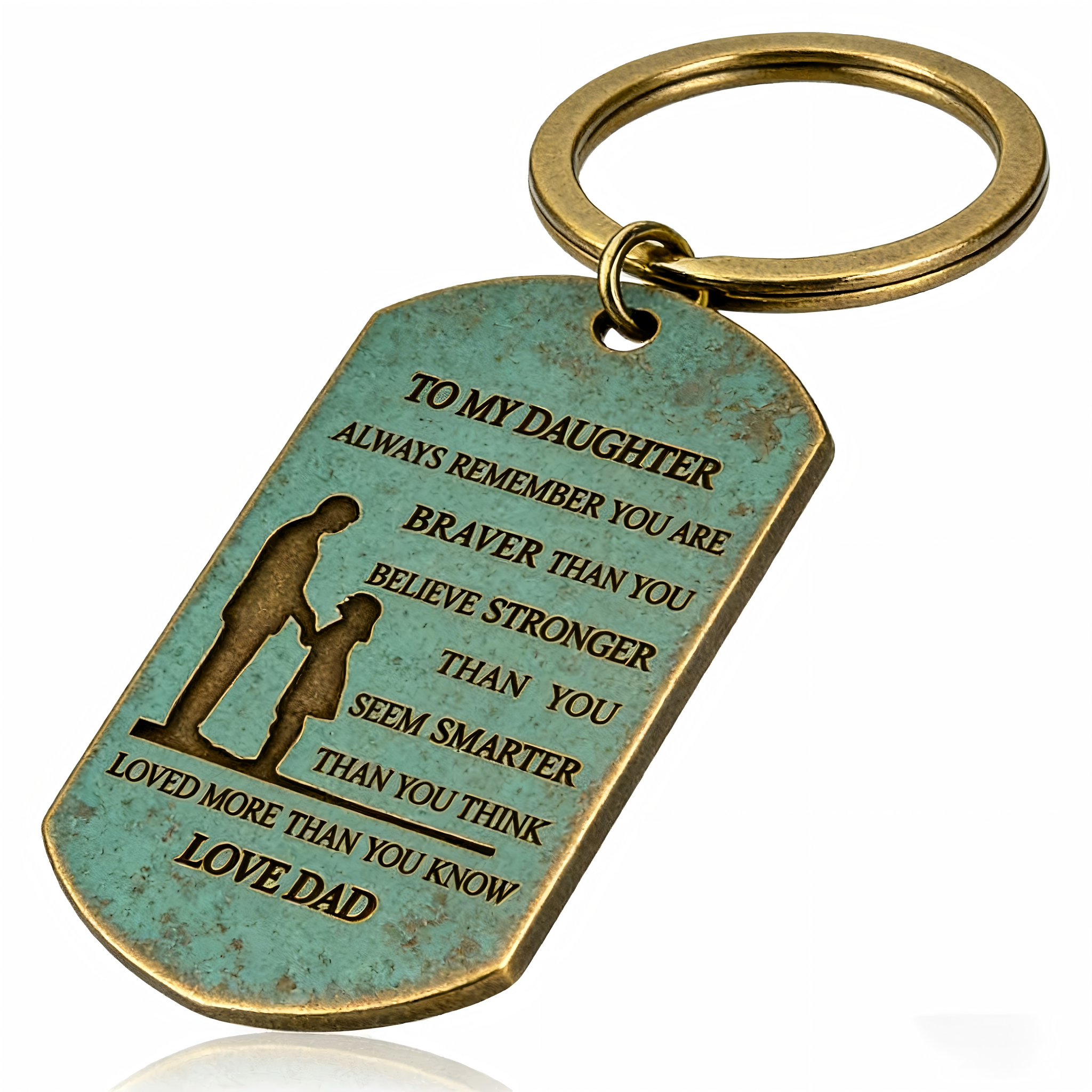 Always Remember You Are Braver Than You Believe - Inspirational Keychain 