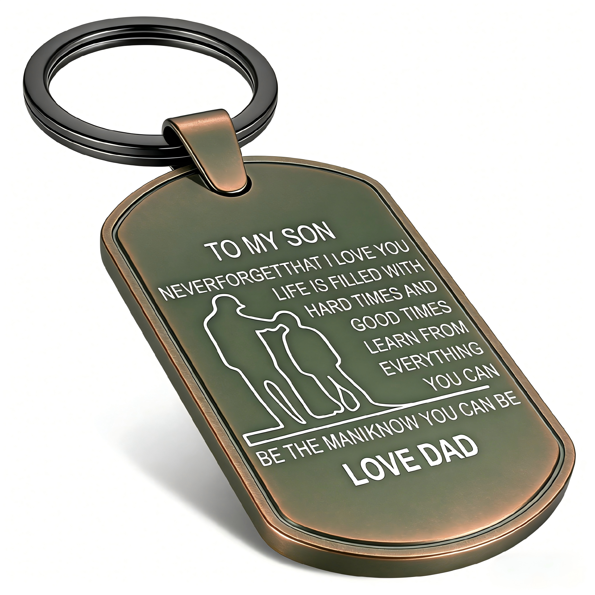 Never Forget That I Love You - Inspirational Keychain 