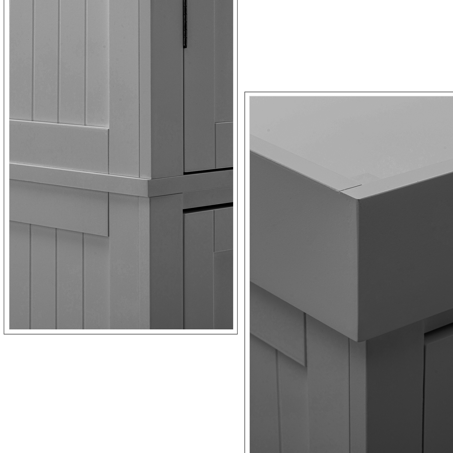 Kitchen Pantry Storage Cabinet, 72" Traditional Kitchen Pantry Cabinet, 6-Tier Freestanding Buffet Cupboards for Kitchen Storage
