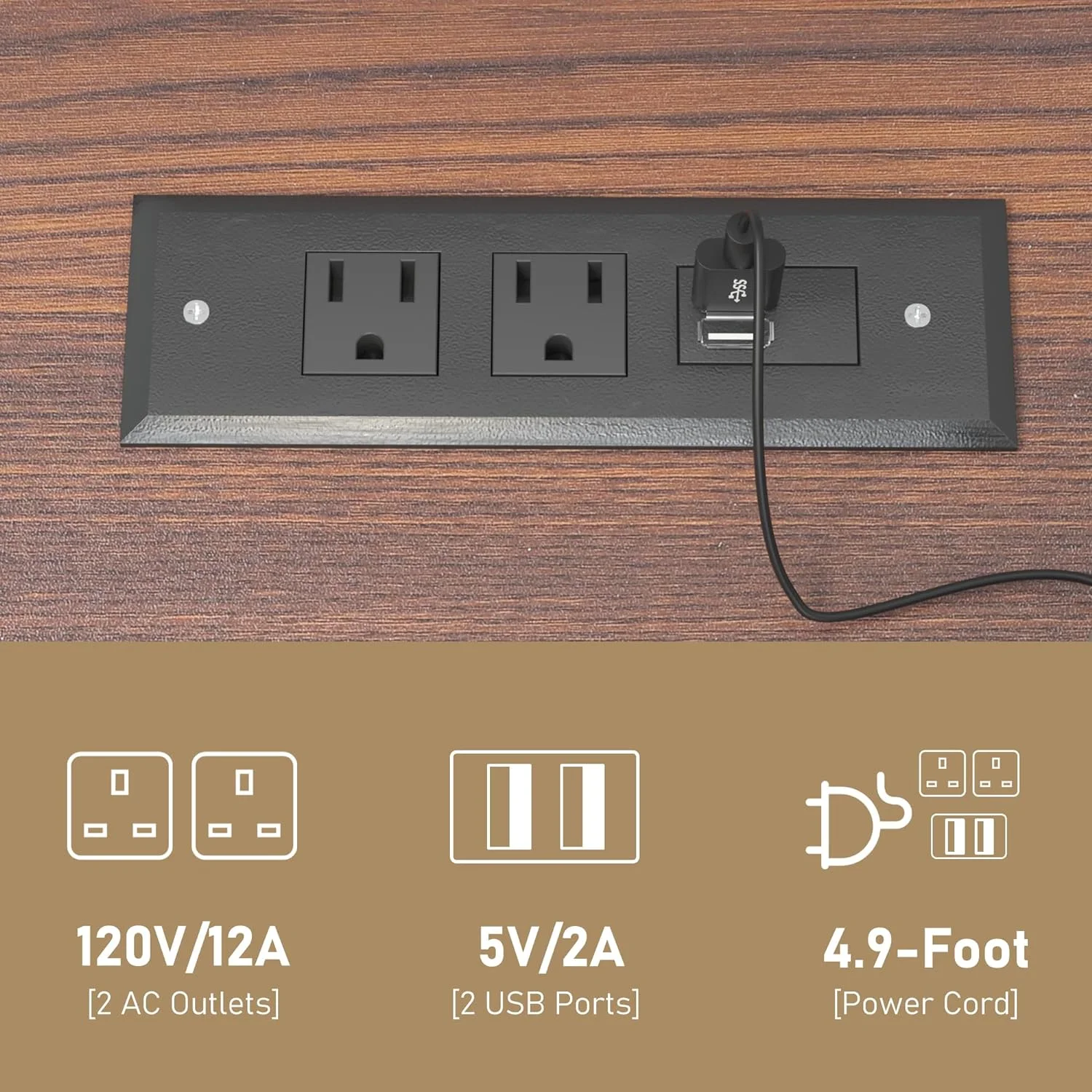 ChVans Set of 2 Farmhouse Nightstand with LED Lights & Charging Station for Bedroom, Rustic End Table with Barn Door & Storage Shelf, White
