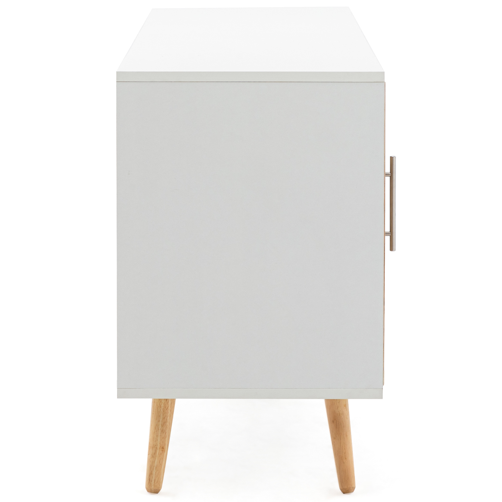 ChVans 70 Inch Mid Century Modern TV Stand for TVs up to 75 inches, Wood TV Stand with Storage, Entertainment Center for Living Room Bedroom, TV Media Console