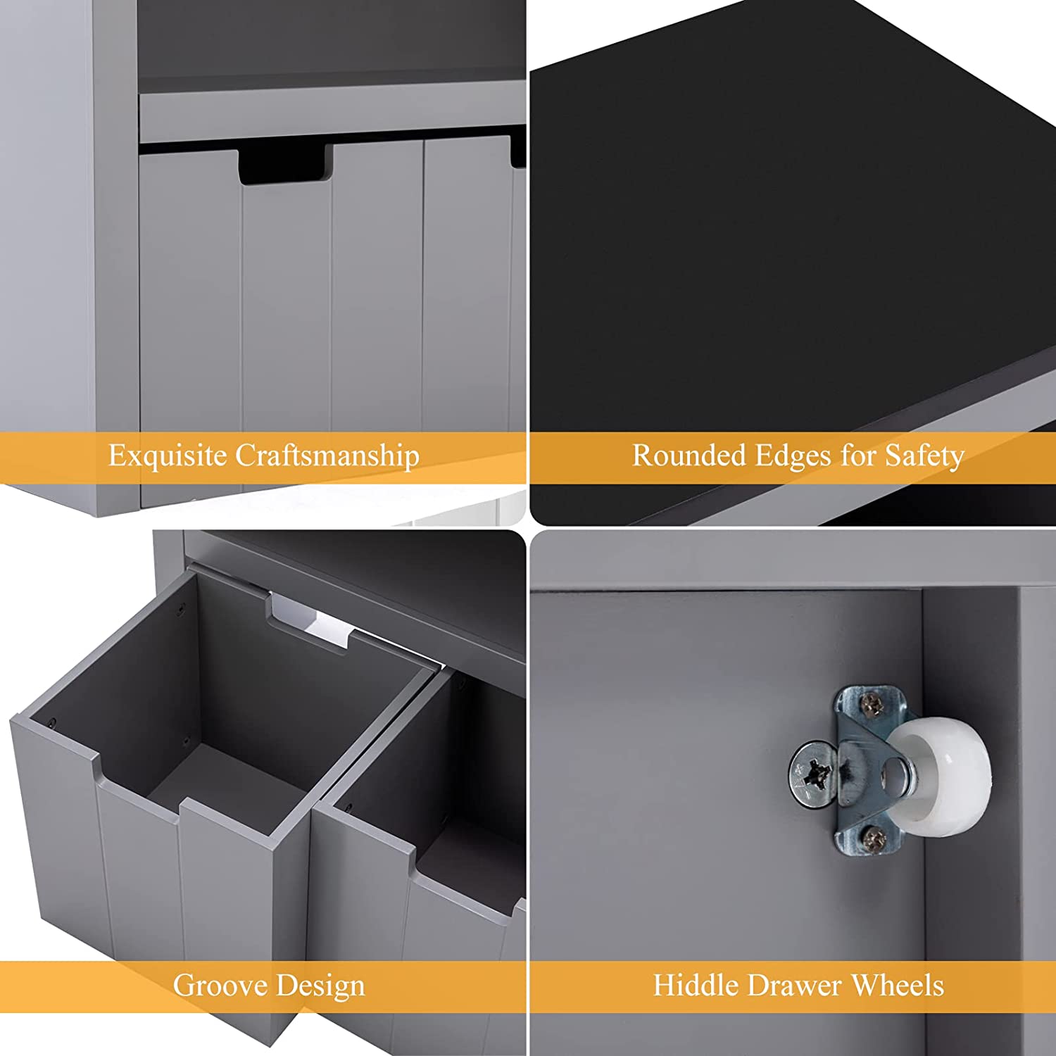 Yaoping Kids Toy Storage Organizer for Kids Room Organizers and Storage, 3 Storage Bins and Open Shelf for Playroom Storage