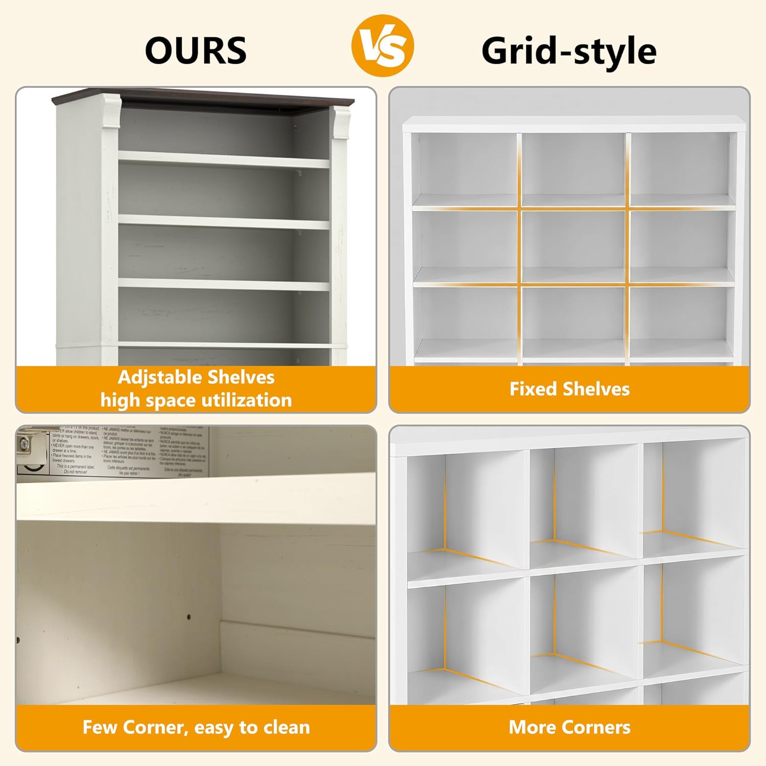 ANPOO 80" Tall Modern Farmhouse Shoe Storage Cabinet, 11-Tier Freestanding Shoe Organizer with Adjustable Shelves and Hidden Closed Cabinet, Large Capacity Wooden Shoe Rack for Entryway