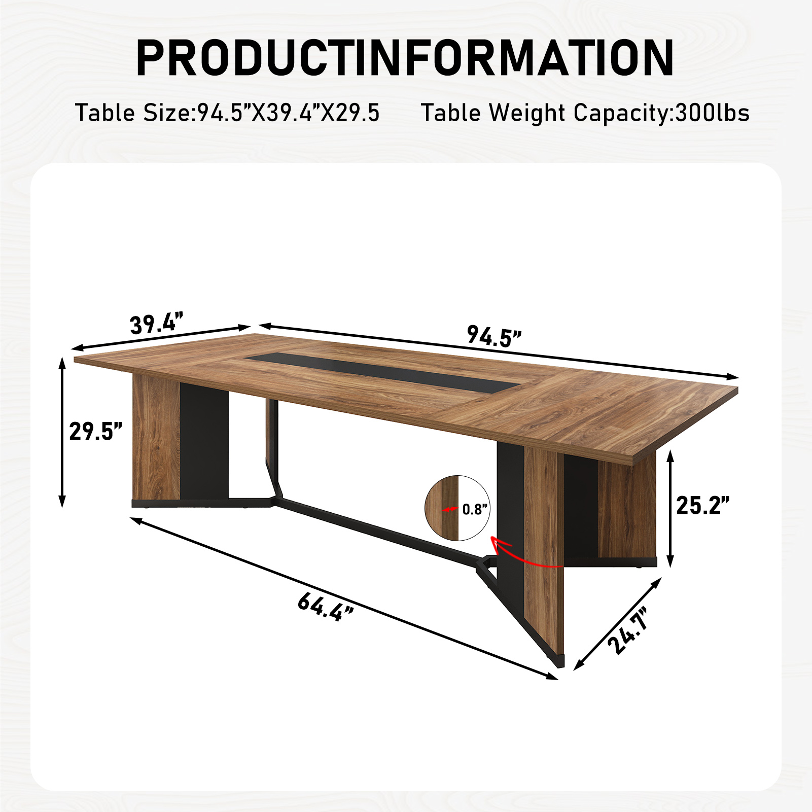 78 inch Large Rectangular Dining Table for 8-10 People, Dining Table with Marble-Color Wood Waterproof Tabletop and Adjustable Leg, 6.5ft Luxurious Family Dinner Table for Office Kitchen Living Room