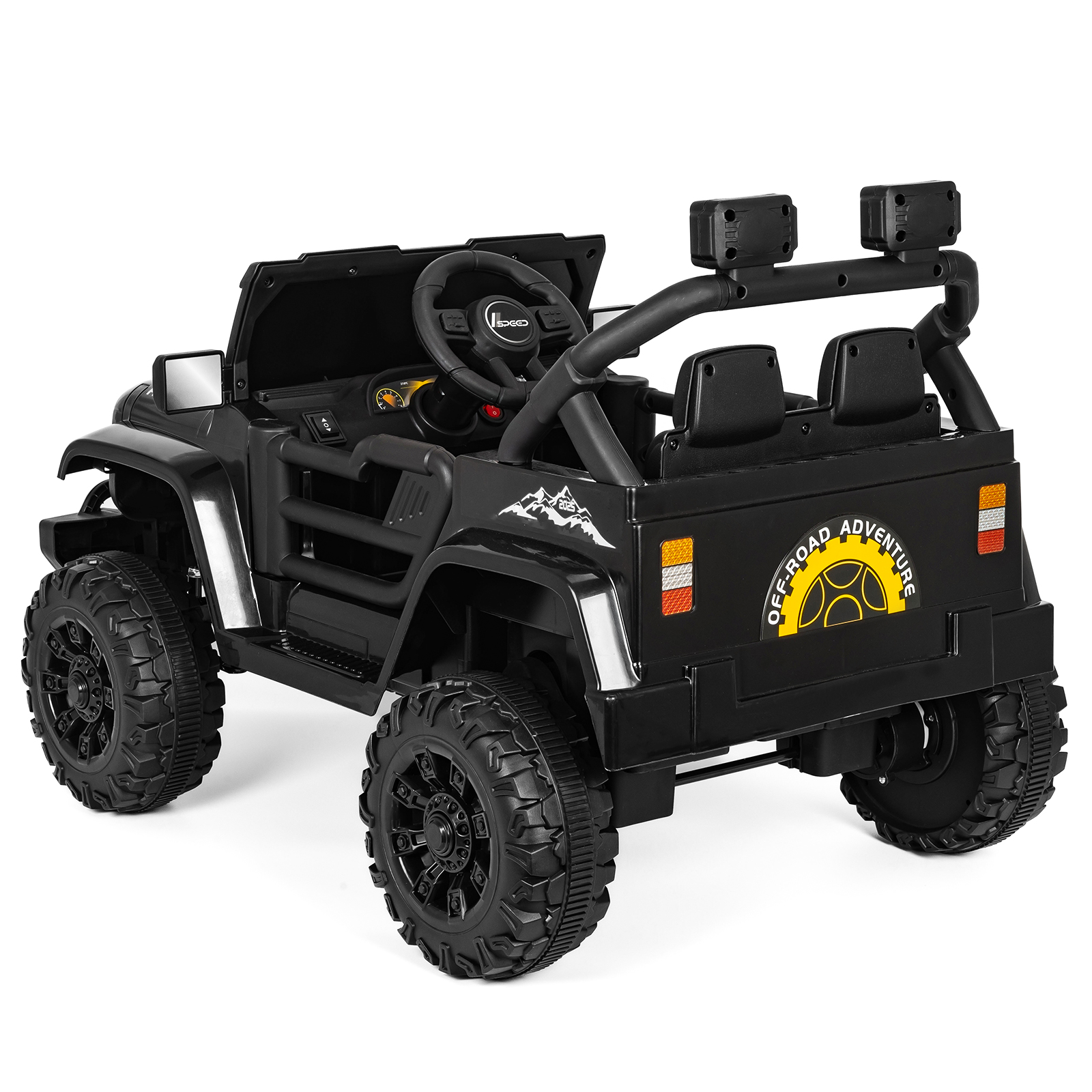 ANPOO 12V Kids Powered Ride on Truck Car with Parent Remote Control, Electric Battery Powered Ride on Toys w/ 3-Speed, Suspension, LED Lights, Music, Bluetooth, MP3