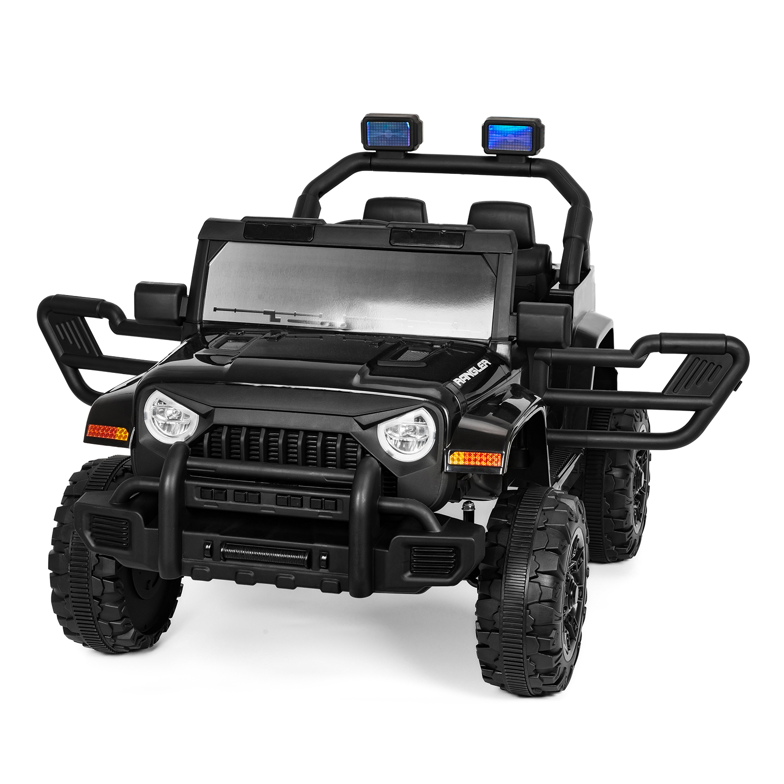 ANPOO 12V Kids Powered Ride on Truck Car with Parent Remote Control, Electric Battery Powered Ride on Toys w/ 3-Speed, Suspension, LED Lights, Music, Bluetooth, MP3