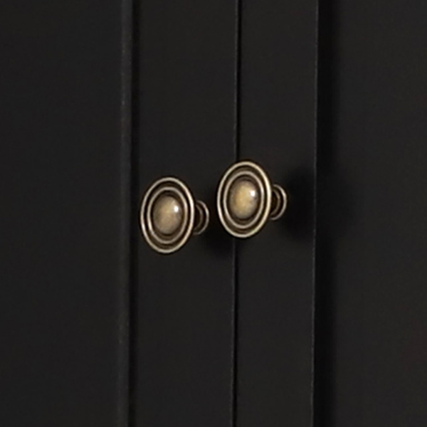 ANPOO 55" Rolling Kitchen Island with Drop Leaf and Power Outlet, Movable Kitchen Cart with Rubber wood Countertop, Island Table on Wheels for Kitchen w/2 Drawers, Spice Rack, Adjustable Shelves