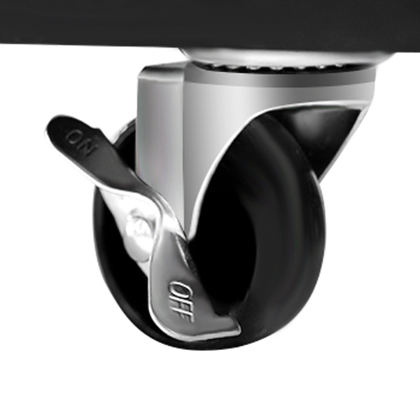 ANPOO 55" Rolling Kitchen Island with Drop Leaf and Power Outlet, Movable Kitchen Cart with Rubber wood Countertop, Island Table on Wheels for Kitchen w/2 Drawers, Spice Rack, Adjustable Shelves