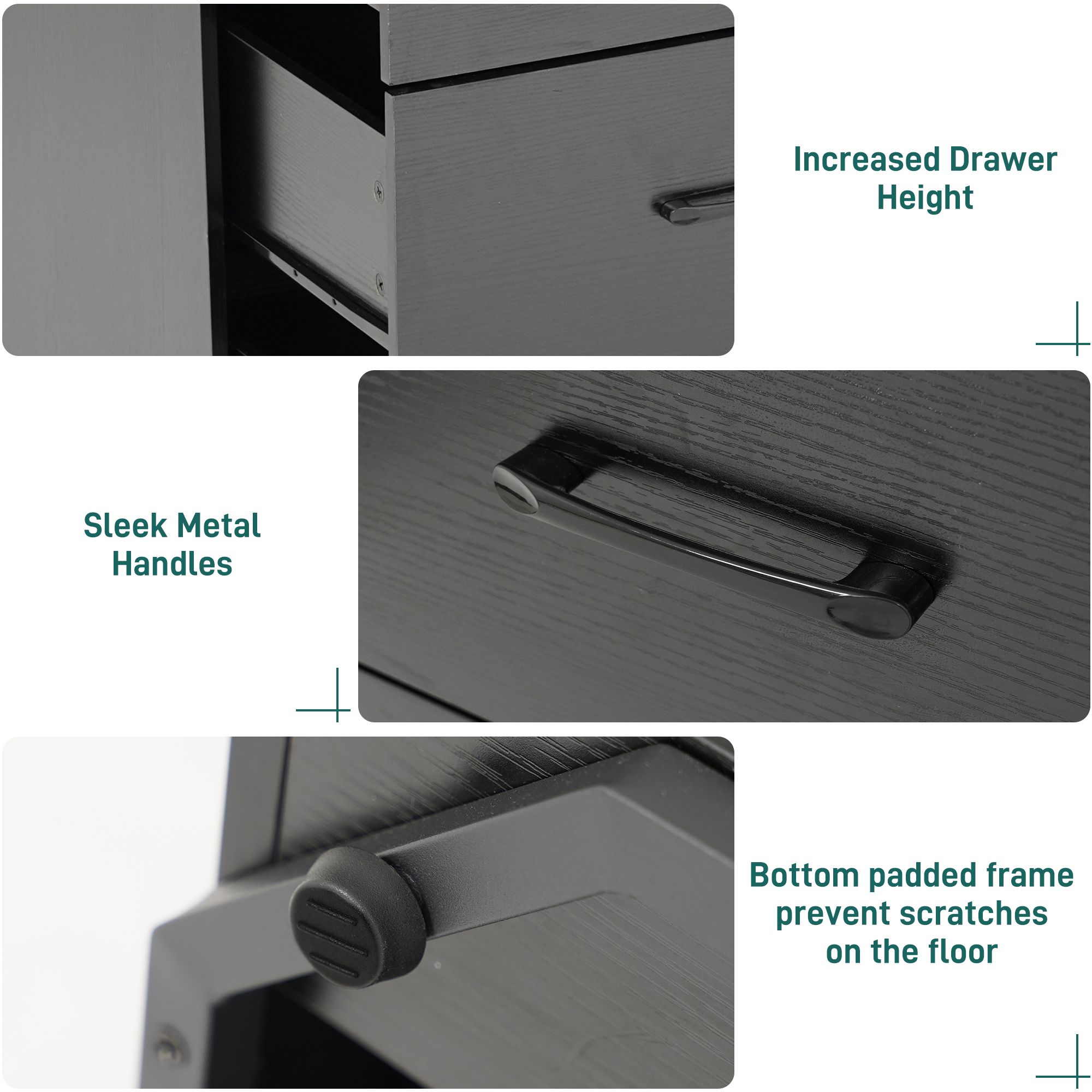 9 Drawer Dresser for Bedroom, 63" Large Long Wood dresser with Power Outlet, LED Light and Deep Big Drawers, Modern Minimalist Black Dresser Wide Chest of Drawers for Bedroom, Living Room