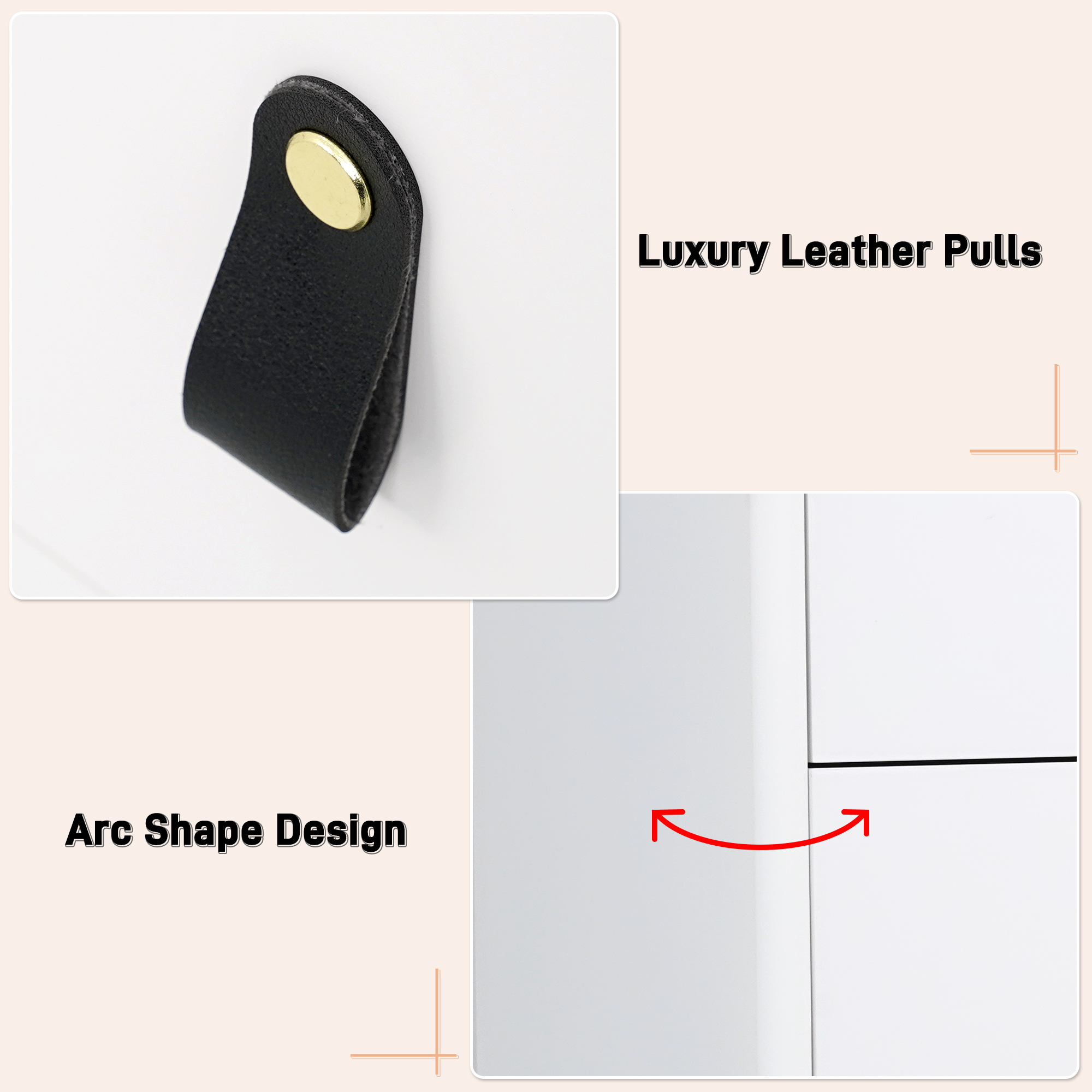 ChVans 59" Large LED Dresser with Glass Top, Jewelry Closet Island, 6 Drawer Dresser for Bedroom, Long Modern Chest of Drawers, Wide Drawer Organizer Cabinet