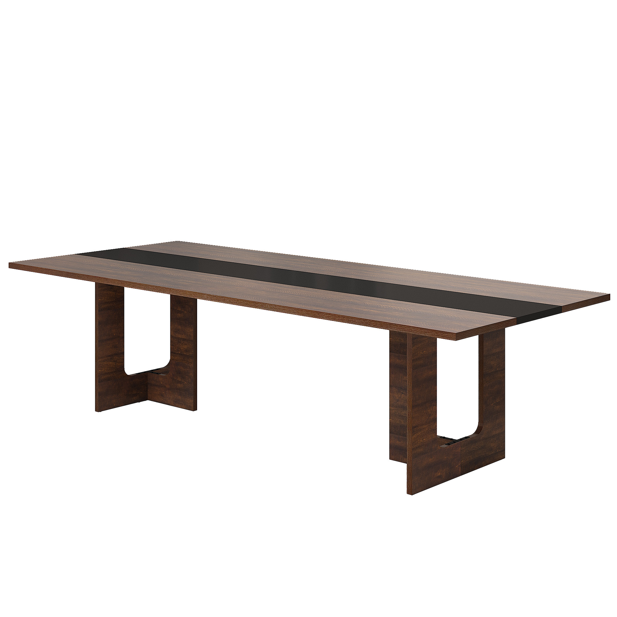 ChVans 95" Large Kitchen Dining Room Table for 10-12 People, Rectangular Wooden Kitchen Table with Heavy Duty Legs, Modern Dinner Furniture Last Forever, Wood Grain