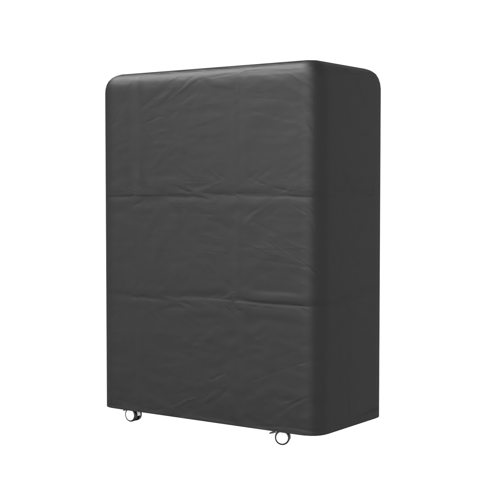  Folding Bed with 5" Foam Mattress, 75" x 38" Portable Foldable Bed with Metal Frame & Lockable Wheels & Dust Cover