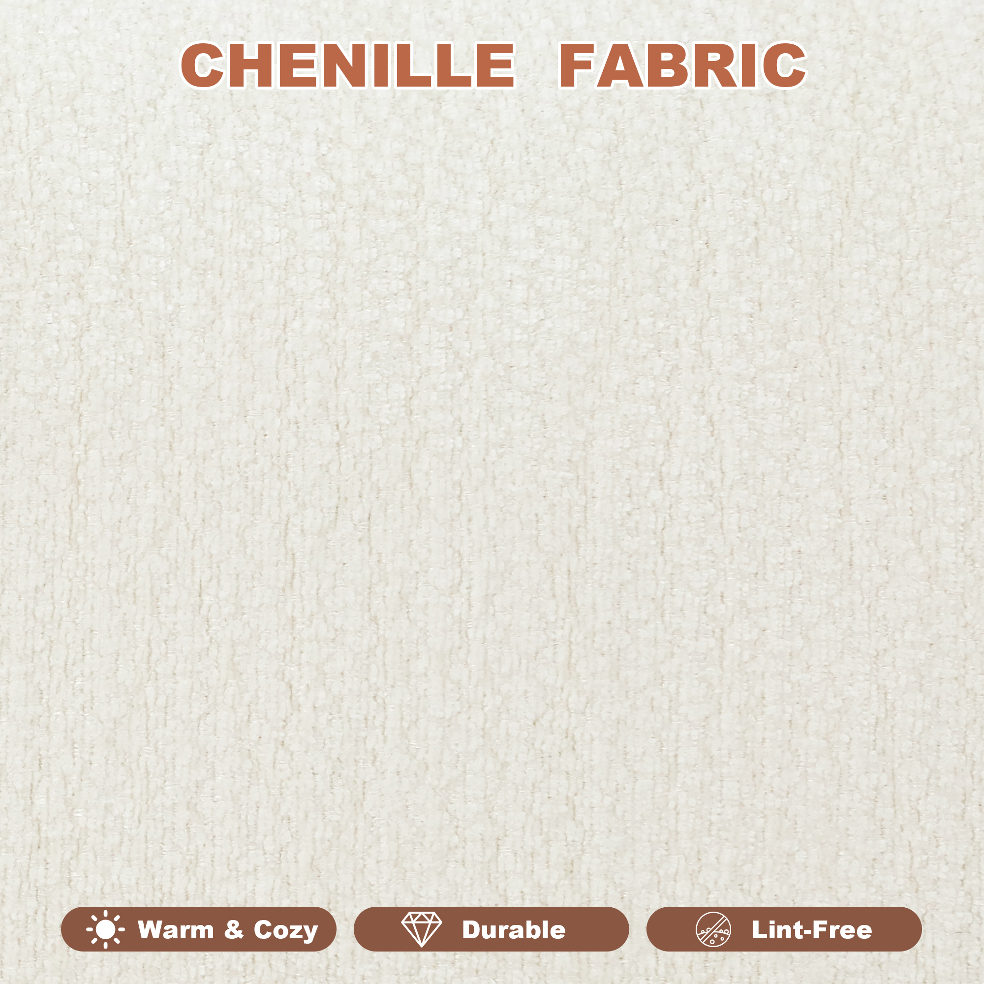 ChVans 101'' L-Shape Curved Sectional Sofa with Chaise, Modern Luxury Chenille Cloud Couch, Modular Sectional Sofa, Heavy Duty Oversized Deep Seat 3-Seater for Living Room, No Assembly Required