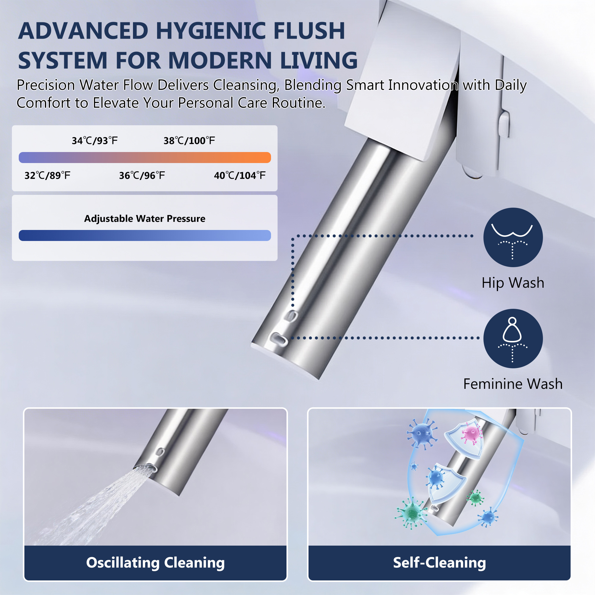 Modern Smart Toilet with Bidet Built In,Heated Seat,Warm Air Dryer,Adjustable Temp,Foot Sensor,Auto Lid&Seat,Electric Tankless Toilets with LED Display,1.28 GPF