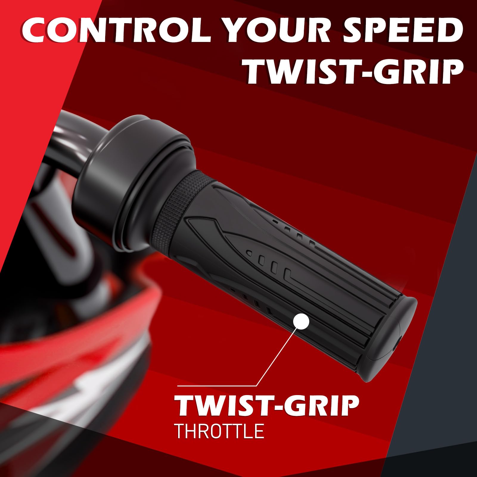 ChVans Kids Ride on Motorcycle for Kids 3-10, 24V Battery Powered Bike Electric Motorbike with Treaded Tires and USB/Music Player, Electric Dirt Bike, Up to 11MPH,2-Speed Modes, Blue